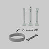 Kit Linee Vita Base Due Pendenze Fune 16 Mt