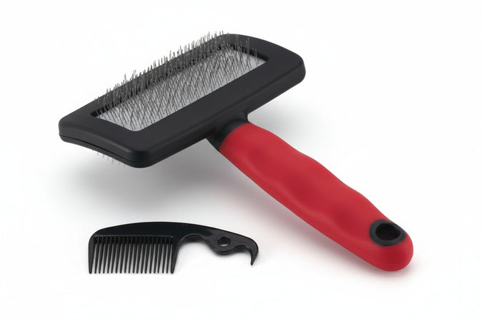 Spazzola Cardatrice Gro 5944 Medium Cani E Gatti Pelo Medio E Lungo- - Cm.16X9,8X3,3H. - 3 Pezzi Ferplast