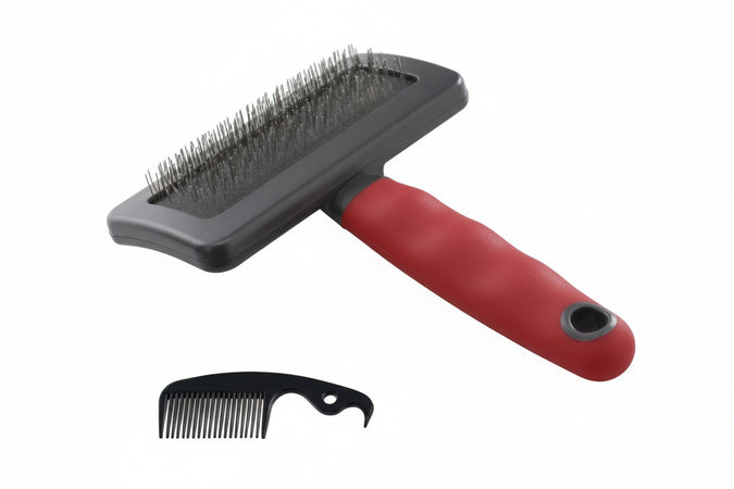 Spazzola Cardatrice Gro 5946 Large Per Cani Pelo Medio E Lungo Cm.16X5X11,4X3,3 Ferplast