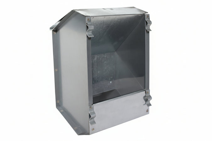 Mangiatoia Con Coperchio Per Conigli- - Cm.14X13X25H. - 6 Pezzi