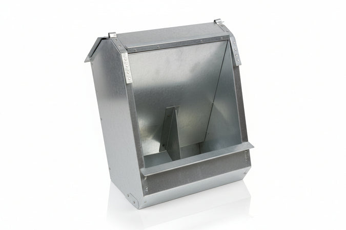 Mangiatoia Con Coperchio Per Conigli- - Cm.19X13X25H. - 6 Pezzi