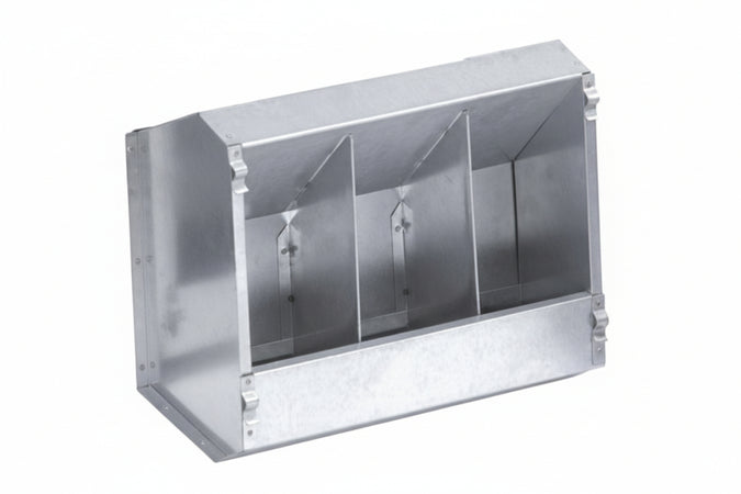 Mangiatoia Con Coperchio Per Conigli- - Cm.27X13X25,H. - 3 Pezzi