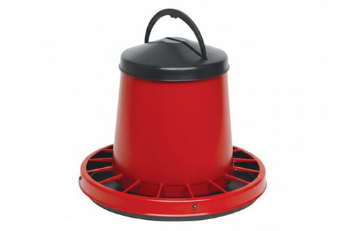 Mangiatoia Con Griglia Antispreco Fissa Per Avicoli Winni- - Kg. 3 Di Capienza Misure Ø Mm.290X240H. - 10 Pezzi