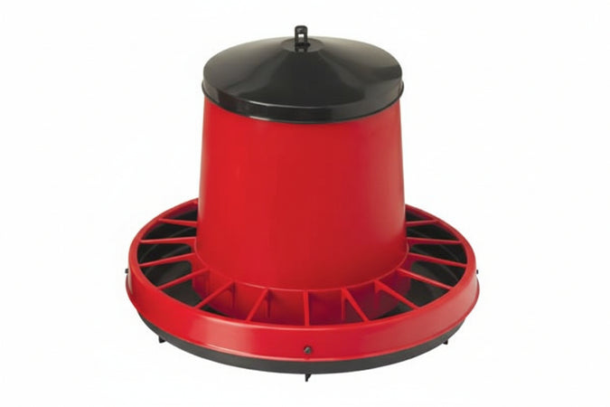 Mangiatoia Con Griglia Antispreco Fissa Per Avicoli Venere- - Kg. 8 Di Capienza Misure Ø Mm.490X470H. - 12 Pezzi