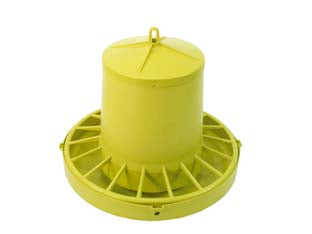 Mangiatoia Tramoggia Antispreco Per Avicoli- - Kg.7 Di Capienza Misure Ø Cm.38X38H. - 5 Pezzi