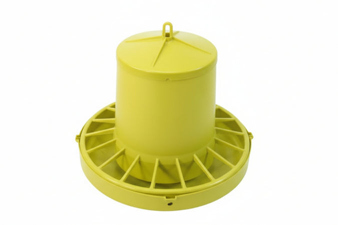 Mangiatoia Tramoggia Antispreco Per Avicoli- - Kg.12/15 Di Capienza Misure Ø Cm.46X46H. - 5 Pezzi