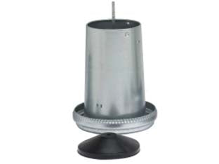 Mangiatoia Tramoggia In Lamiera Con Coperchio Per Polli- - Kg. 5 - 4 Pezzi