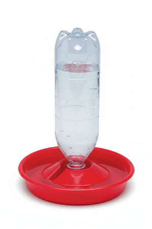 Abbeveratoio Piatto Portabottiglia Per Pulcini Trevi- - Ø Cm.21 - 10 Pezzi