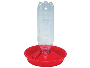 Abbeveratoio Piatto Portabottiglia Per Pulcini Trevi- - Ø Cm.21 - 10 Pezzi