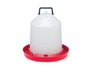 Abbeveratoio A Sifone In Plastica Con Manico Per Polli- - Lt.10 - 10 Pezzi