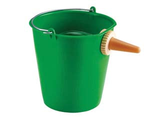 Secchio Verde Con Poppatoio Per Vitelli Lt.12
