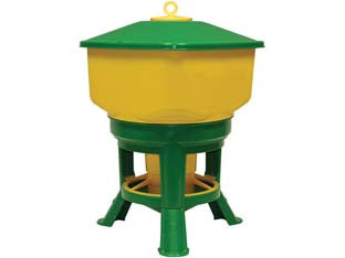 Mangiatoria Per Polli Kubic Premium Lt.30 Lt.30 Di Capienza Ø Cm.40X57H. Novital