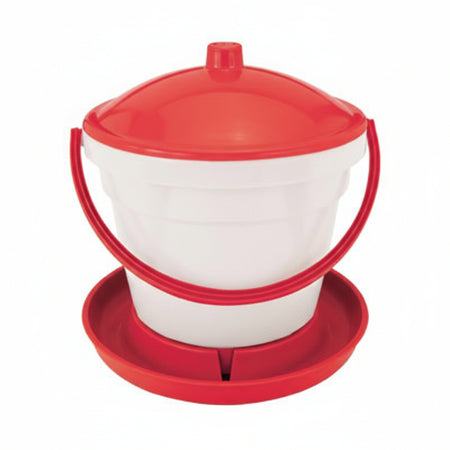 Abbeveratoio Serbatoio Rapid Clean Per Polli- - Lt.12, Cm.36X36X69H - 2 Pezzi Novital