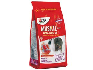 Topicida Muskil Next Pasta Fluo Rossa Gr.150- - Busta Con Zip Gr.150 - 40 Pezzi Zapi