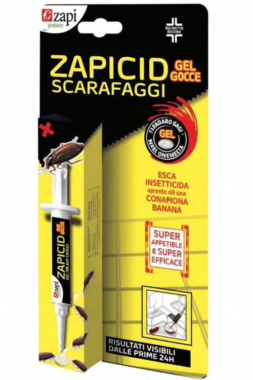 Insetticida Scarafaggi Gel Siringa Gr.5 - 12 Pezzi Zapi