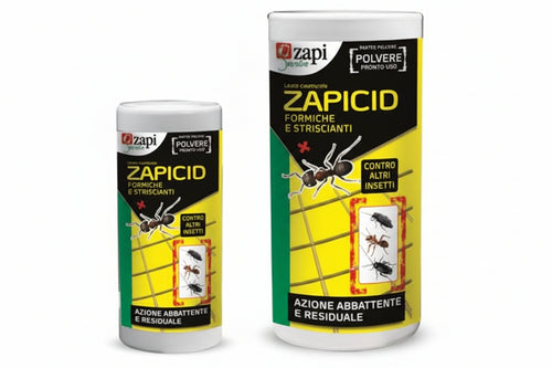Insetticida Formiche E Scarafaggi Zapicid Polvere Spargiprodotto- - Gr.750 Barattolo Spargiprodotto - 3 Pezzi Zapi
