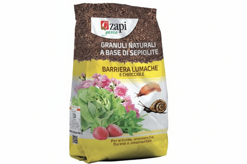 Repellente Naturale Per Lumache E Limacce In Granuli- - In Busta Kg.1 - 12 Pezzi Zapi