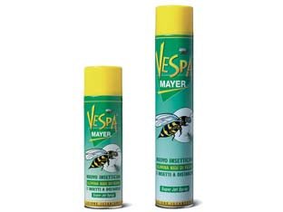 Vespamayer Insetticida Spray Per Vespe E Calabroni- - Ml.750 In Bomboletta Spray - 12 Pezzi Mayer