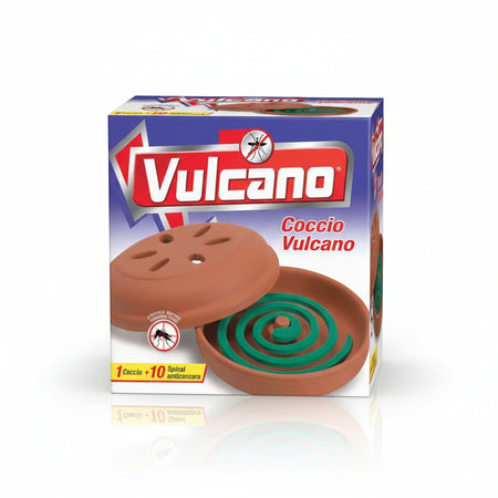 Coccio + 10 Spirali - 4 Pezzi Vulcano