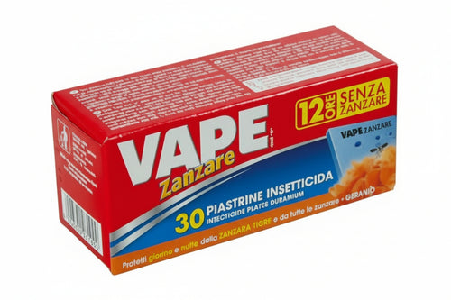 Piastrina Per Elettroemanatori Profumata Zanzare Comuni E Tigre- - In Confez. Da Pz.30 - 12 Pezzi Vape