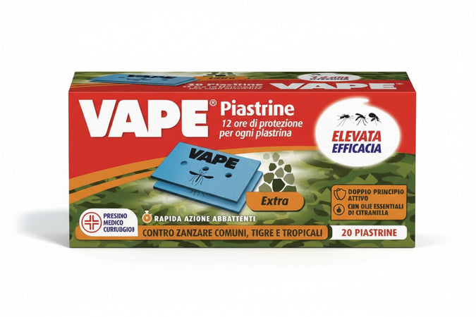 Piastrina Per Elettroemanatori Extra Zanzare Comuni Tigre E Tropicali- - In Confez. Da Pz.20 - 6 Pezzi Vape