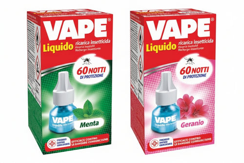 Ricarica Liquida Per Elettroemanatori 480 Ore Menta/Geranio - 10 Pezzi Vape