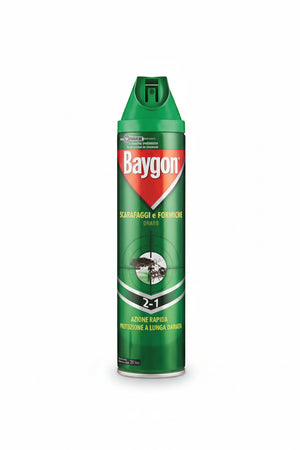 Baygon Insetticida Scarafaggi E Formiche Spray- - Ml.400 - 12 Pezzi Baygon
