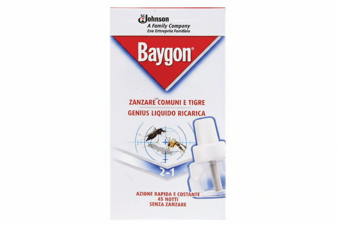 Baygon Genius Ricarica Liquida 45 Notti - 24 Pezzi Baygon