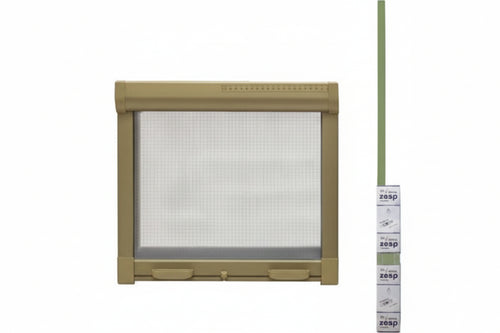 Zanzariera Kit A Molla Frizionata Colore Bronzo Cm.100X170H. Vette