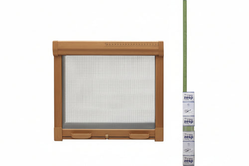 Zanzariera Kit A Molla Frizionata Colore Bronzo Cm.140X170H. Vette