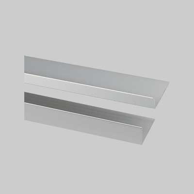 Profilo Per Rivestimenti Angolare Tipo 'L' 20X10X1 Mm - Satinato - Barra 2 Mt 950 - 10 Metrilineari- Arcansas
