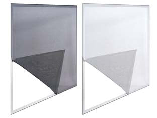 Zanzariera Per Finestre In Poliestere Con Nastro Velcro 2 Teli- - Cm.150X130 - Bianca - 4 Pezzi Sangiorgio