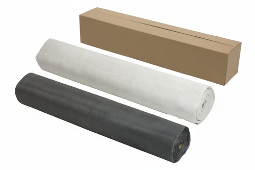 Zanzariera In Fibra Vetro Extra- - Maglia 18/16 - Cm.60 X Mt.50 - Colore Grigio - 1 Rotolo Vette