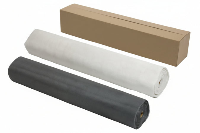 Zanzariera In Fibra Vetro Extra- - Maglia 18/16 - Cm.80 X Mt.50 - Colore Grigio - 1 Rotolo Vette