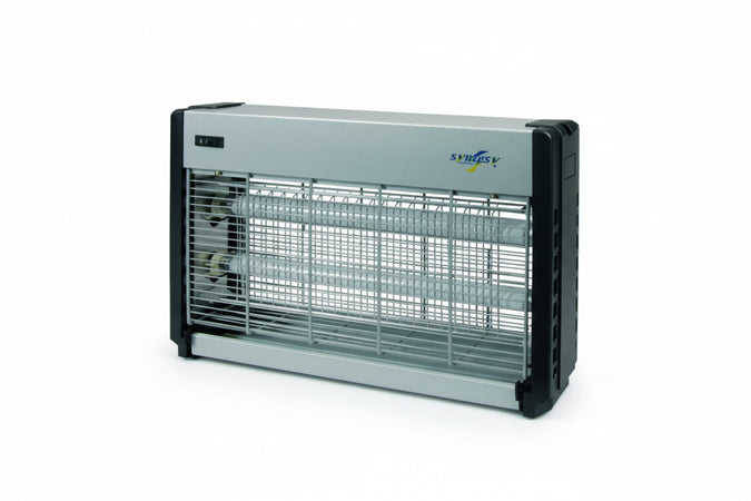Elettroinsetticida Con Lampade A Raggi Ultravioletti 220V 14W 2 Tubi Da 6W 220V Cm.26,9X9,8X26,1H. Syntesy
