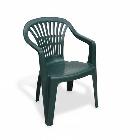 Poltrona Da Giardino Lyra Verde Cm.56X54X80H. Peso Kg.2,75