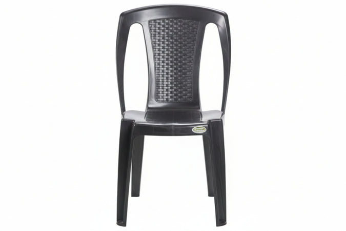 Sedia In Pe Rattan Procida Antracite Cm.46X53X86H. Peso Kg.2,9