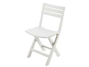 Sedia Da Giardino Birki Bianca- - Cm.41X46X78H. - Kg.2,78 - 4 Pezzi