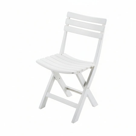 Sedia Da Giardino Birki Bianca- - Cm.41X46X78H. - Kg.2,78 - 4 Pezzi