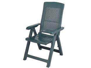 Poltrona Da Giardino Tampa Verde Cm.60X61X109H. Peso Kg.6