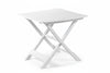 Tavolo Da Giardino Pieghevole Tevere Bianco Cm.79X72X70H. Cm.79X72X70H. Peso Kg.7,3