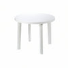 Tavolo Da Giardino Tondo Bianco Cm.90X72H. Ø Cm.90X72H. Peso Kg.6,3