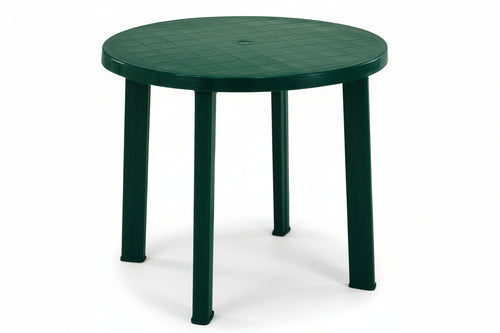 Tavolo Da Giardino Tondo Verde Cm.90X72H. Ø Cm.90X72H. Peso Kg.6,3