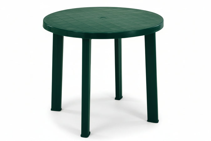 Tavolo Da Giardino Tondo Verde Cm.90X72H. Ø Cm.90X72H. Peso Kg.6,3