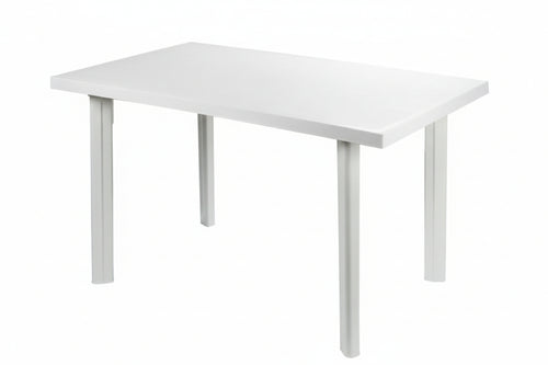 Tavolo Da Giardino Velo Bianco Cm.125X76X72H. Cm.126X76X72H. Peso Kg.8,8