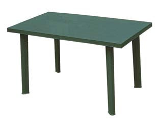 Tavolo Da Giardino Velo Verde Cm.125X76X72H. Cm.126X76X72H. Peso Kg.8,8