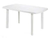 Tavolo Da Giardino Faro Bianco Cm.135X82X72H. Cm.137X85X72H. Peso Kg.9,5