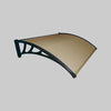 Pensilina Da Esterno Alveolare Fume' Ideal Star 120X100 Cm - Ideal Star