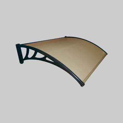Pensilina Da Esterno Alveolare Fume' Ideal Star 120X100 Cm - Ideal Star