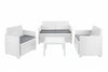 Salottino 4 Pezzi In Pe Rattan Arena Bianco 4 Posti Peso Totale Kg.43